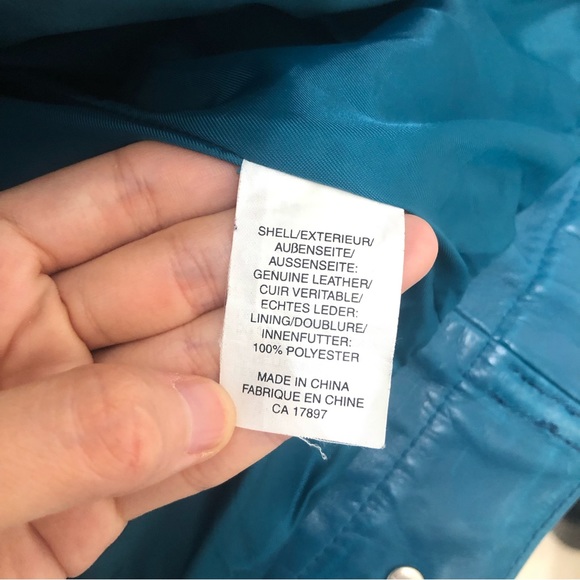 Blue gap leather jacket - Picture 5 of 5